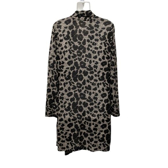 ENK APPAREL The Leopard Drape Cardigan M - Picture 6 of 7